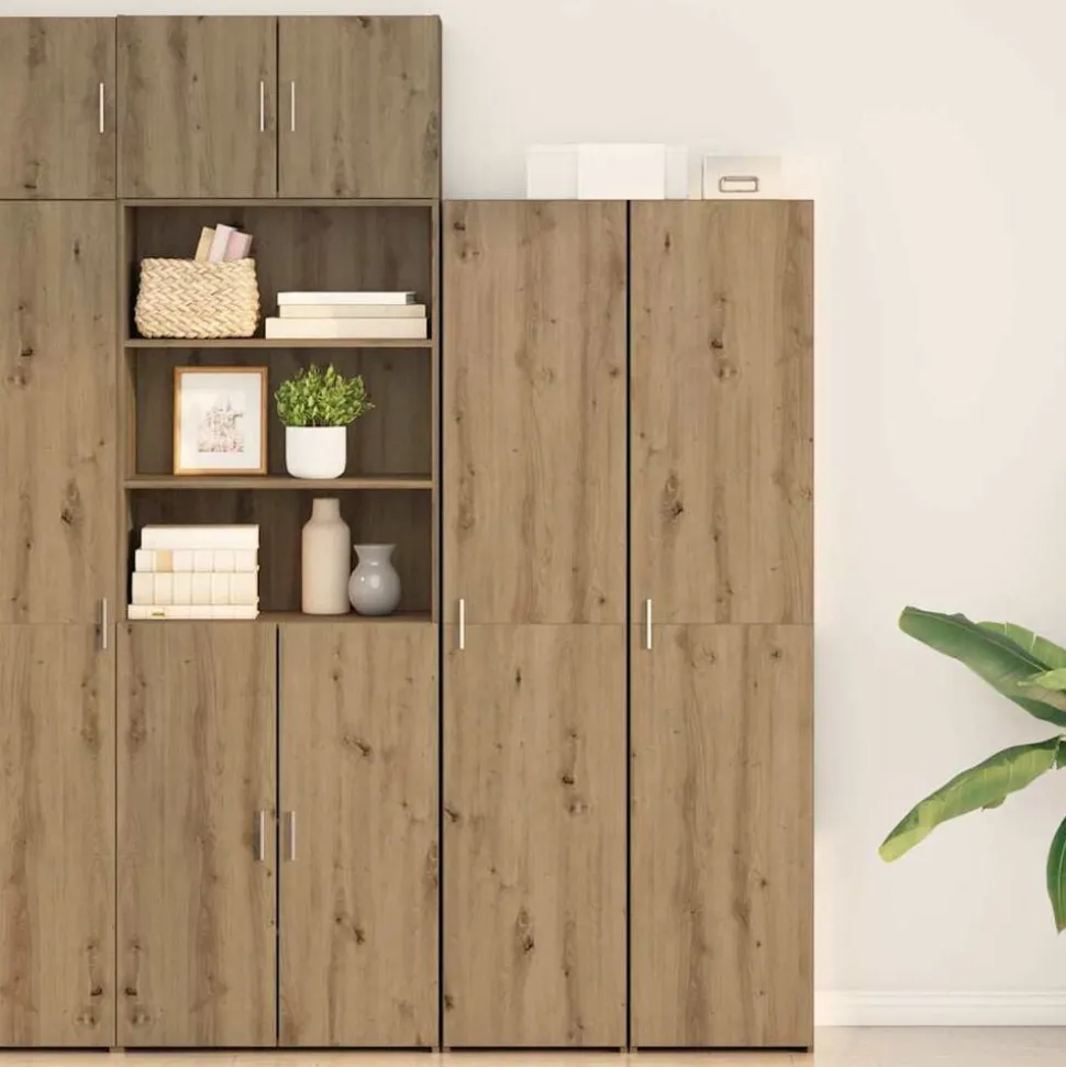 vidaXL Hoge kast Artisan Eiken 40 x 42,5 x 185 cm
