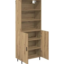 vidaXL Hoge kast Artisan Eiken 69,5 x 34 x 180 cm