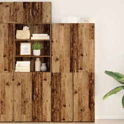 vidaXL Hoge kast Oudhout 40 x 42,5 x 185 cm