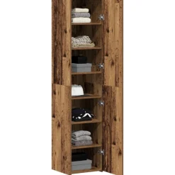vidaXL Hoge kast Oudhout 40 x 42,5 x 185 cm