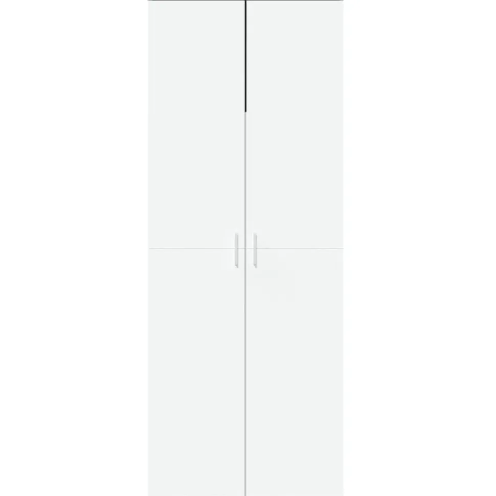 vidaXL Hoge kast 70x35x180 cm bewerkt hout wit