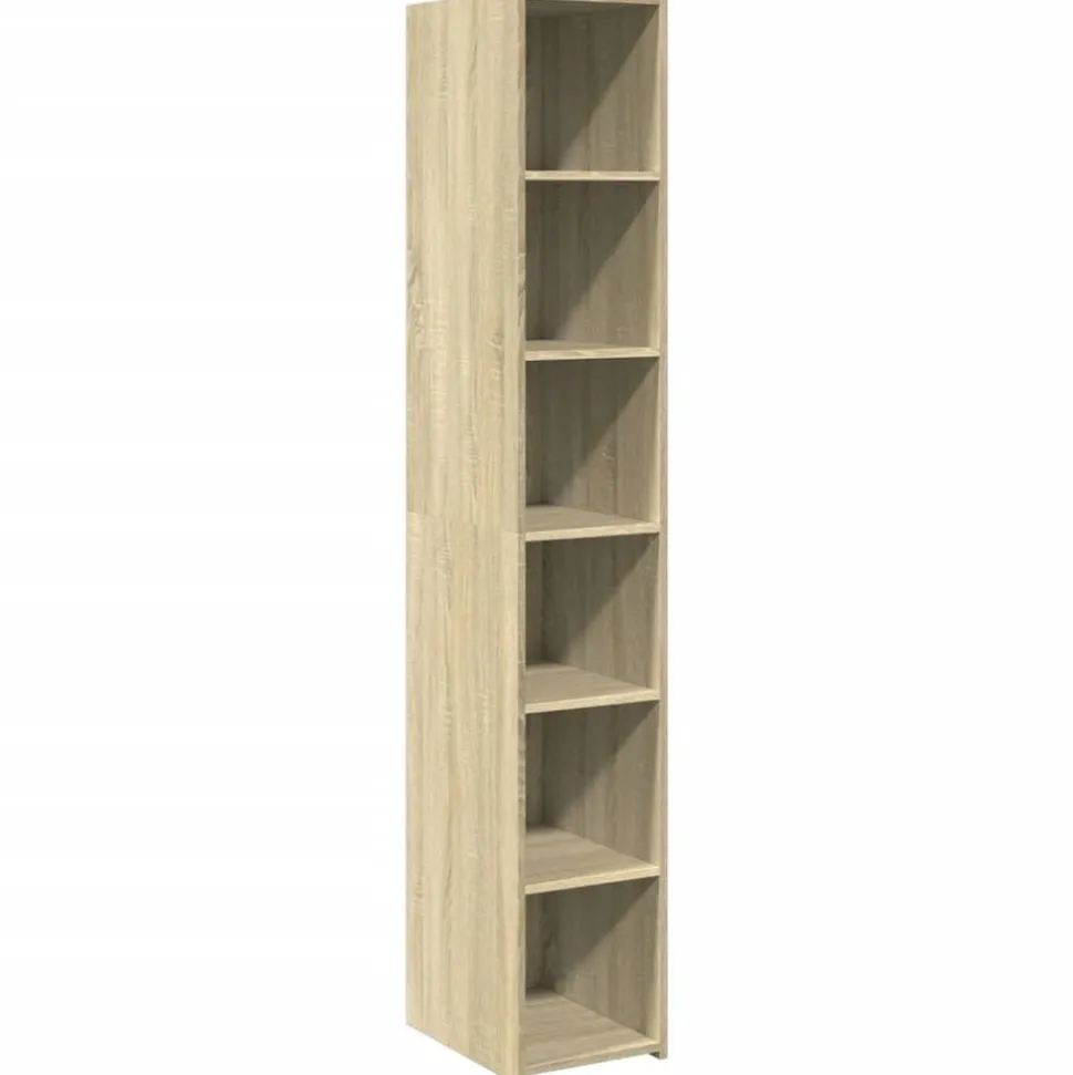 vidaXL Hoge kast 30x41x185 cm bewerkt hout sonoma eikenkleurig