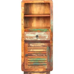 vidaXL Hoge kast 45x32x110 cm massief gerecycled hout
