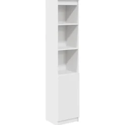 vidaXL Hoge kast 37,5x35x180 cm spaanplaat wit