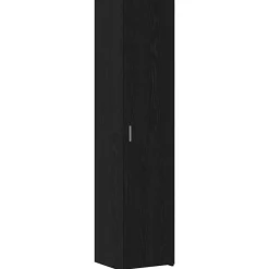 vidaXL Hoge kast Zwart Eiken 40 x 42,5 x 185 cm