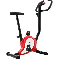 vidaXL Hometrainer met bandweerstand rood