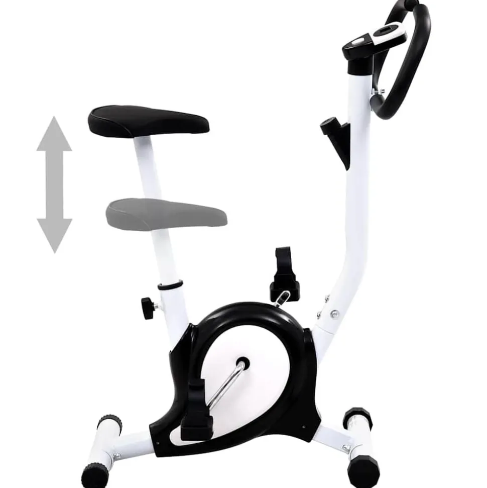 vidaXL Hometrainer met bandweerstand zwart