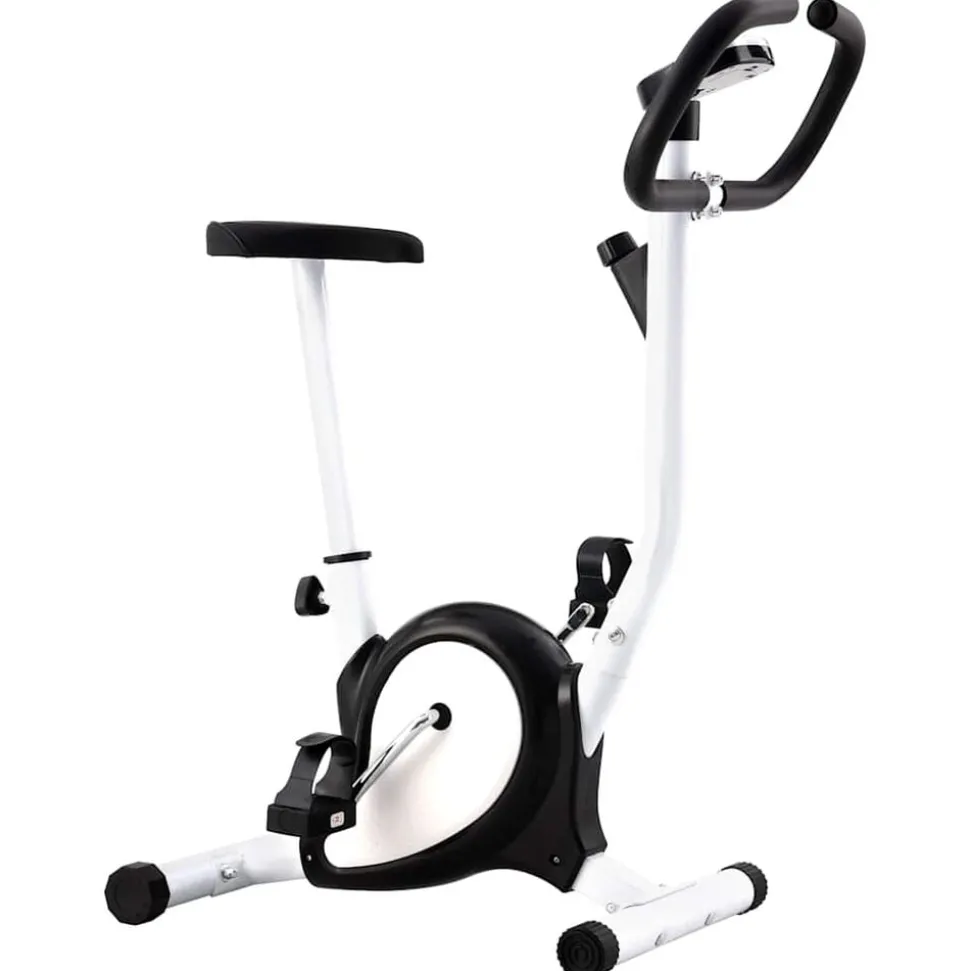 vidaXL Hometrainer met bandweerstand zwart