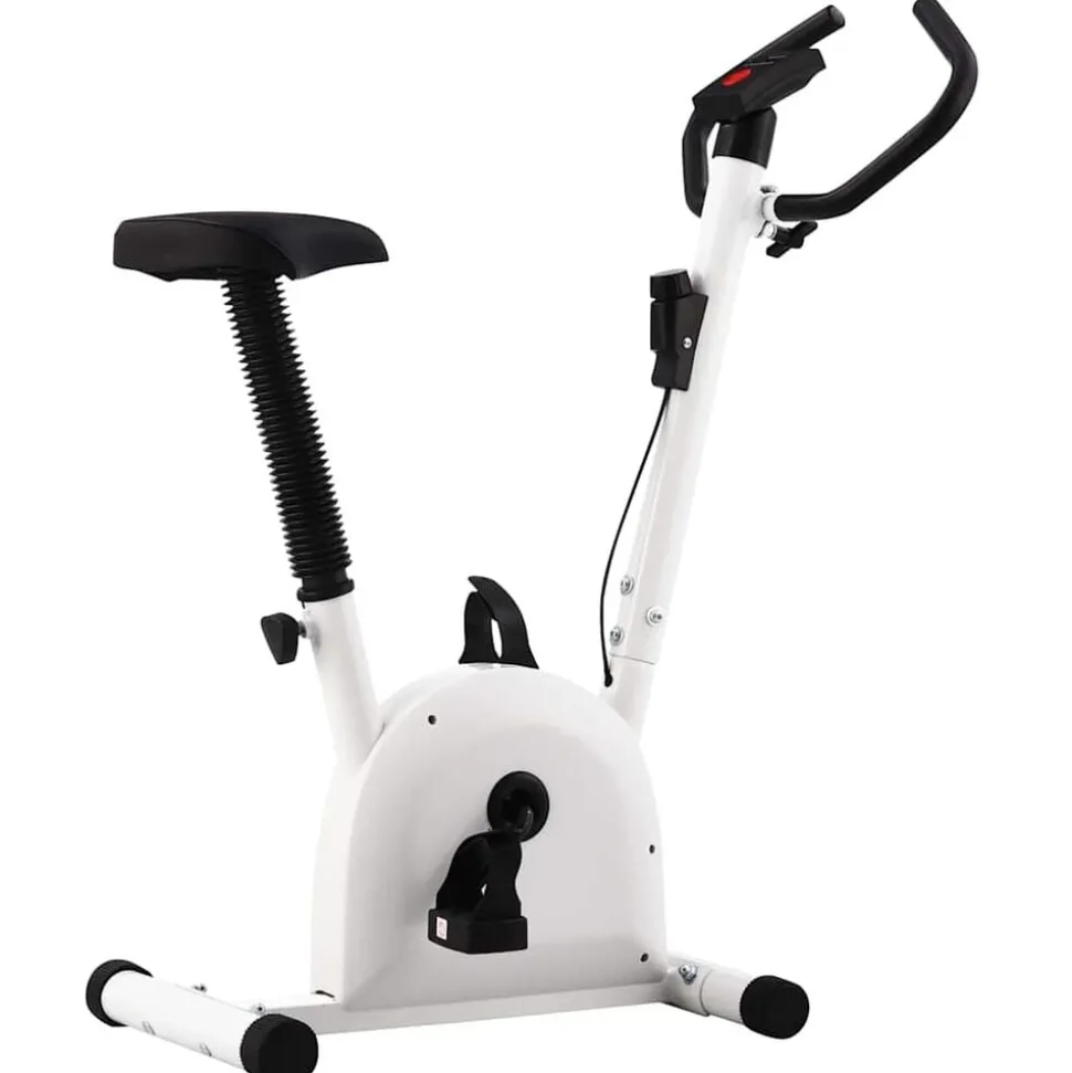 vidaXL Hometrainer met bandweerstand wit