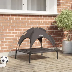 vidaXL Hondenbed Bruin 63 x 49,5 x 60 cm Staal