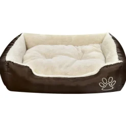 vidaXL Hondenbed bruin en beige XXL