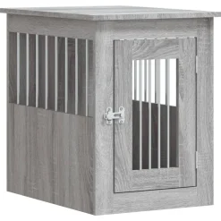 vidaXL Hondenbench 45x62x59 cm bewerkt hout grijs sonoma
