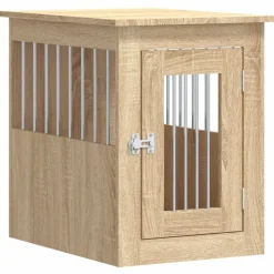 vidaXL Hondenbench 45x62x59 cm bewerkt hout sonoma eikenkleurig
