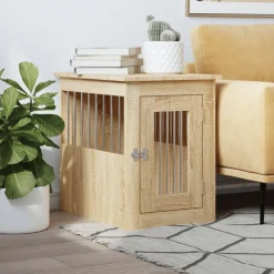 vidaXL Hondenbench 45x62x59 cm bewerkt hout sonoma eikenkleurig