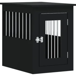 vidaXL Hondenbench 45x62x59 cm bewerkt hout zwart