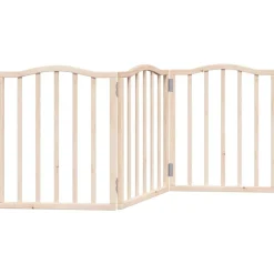 vidaXL Hondenhek inklapbaar 3 panelen 150 cm populierenhout