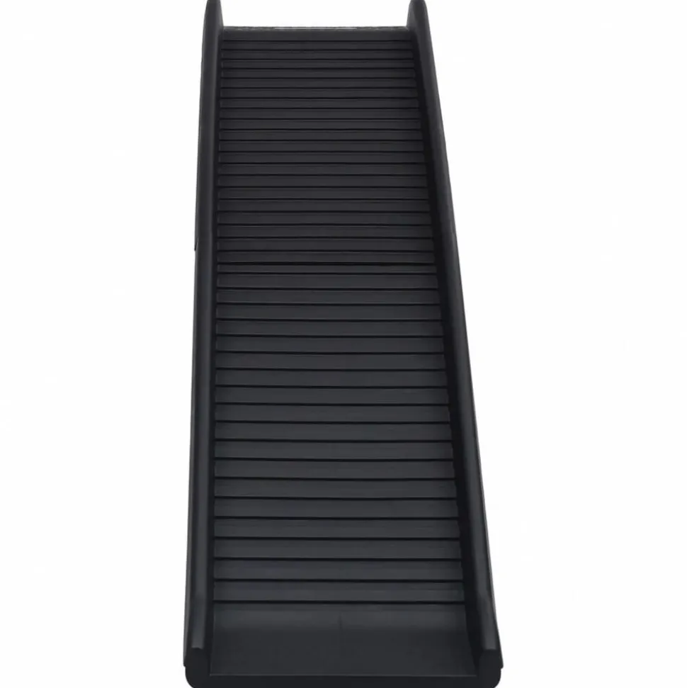 vidaXL Hondenhelling inklapbaar 155,5x40x15,5 cm zwart