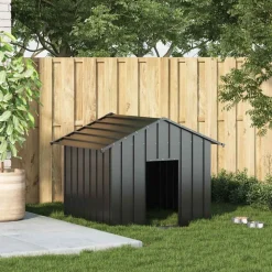 vidaXL Hondenhok met dak 131x101x102 cm gegalvaniseerd staal