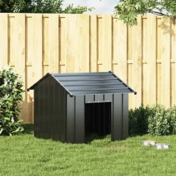vidaXL Hondenhok met dak 85x107x81 cm gegalvaniseerd staal