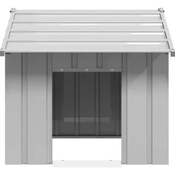 vidaXL Hondenhok met dak 85x107x81 cm gegalvaniseerd staal