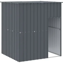 vidaXL Hondenhok met dak 165x153x181 cm gegalvaniseerd staal antraciet