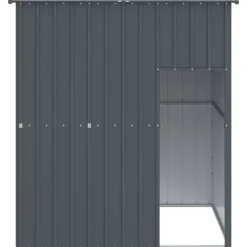 vidaXL Hondenhok met dak 165x153x181 cm gegalvaniseerd staal antraciet