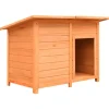vidaXL Hondenhok 120x77x86 cm massief grenenhout en vuurhout
