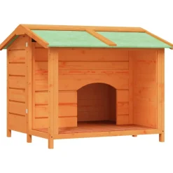 vidaXL Hondenhok 96x87x80,5 cm massief grenenhout bruin