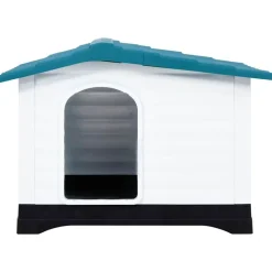 vidaXL Hondenhok 90,5x68x66 cm polypropeen blauw