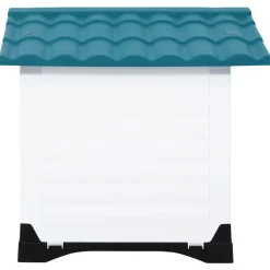 vidaXL Hondenhok 90,5x68x66 cm polypropeen blauw