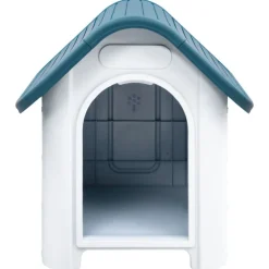 vidaXL Hondenhok 59x75x66 cm polypropeen blauw