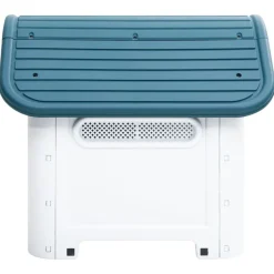 vidaXL Hondenhok 59x75x66 cm polypropeen blauw