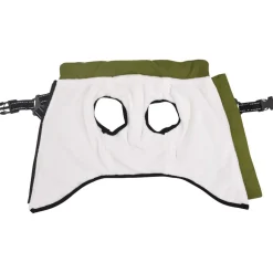 vidaXL Hondenjas Legergroen L24 Fleece en polyester