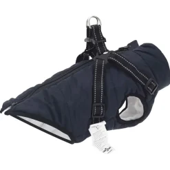 vidaXL Hondenjas Marineblauw L24 Fleece en polyester