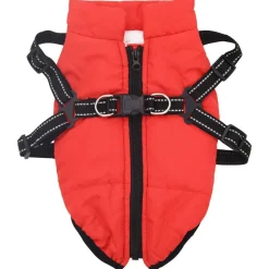 vidaXL Hondenjas Rood L36 Fleece en polyester
