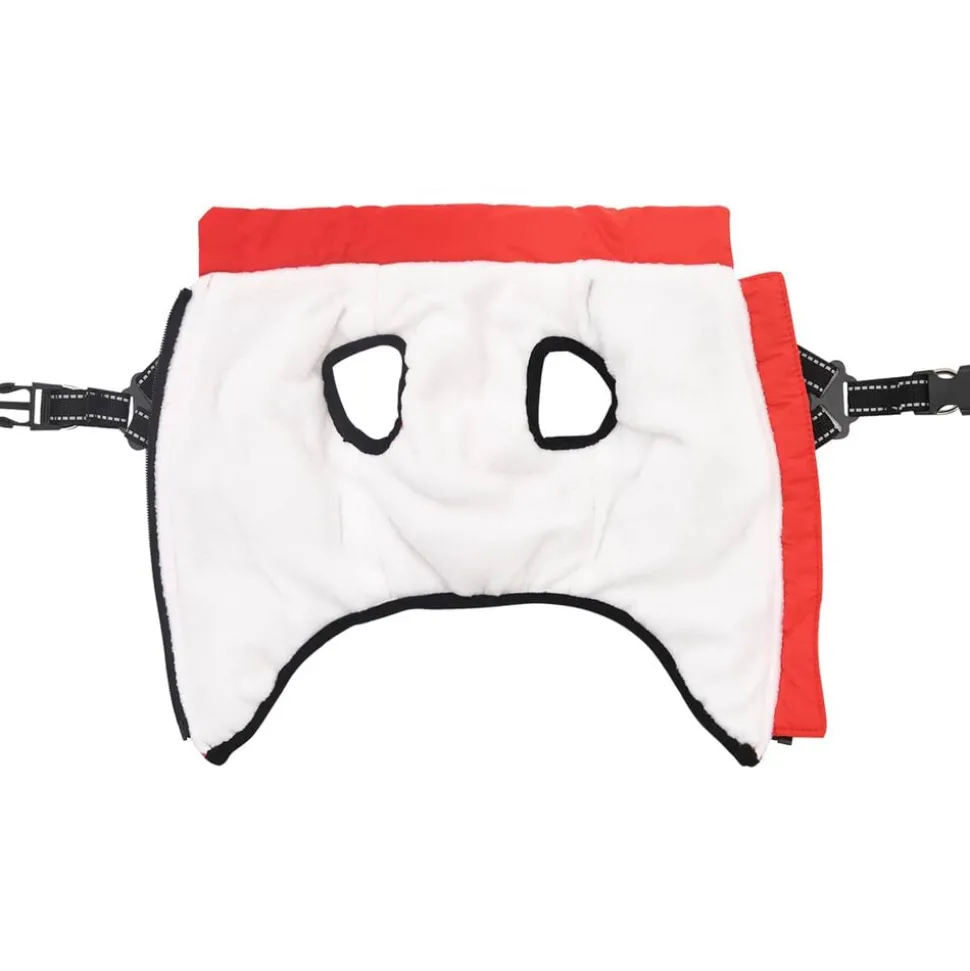 vidaXL Hondenjas Rood L36 Fleece en polyester