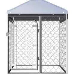 vidaXL Hondenkennel voor buiten met dak 100x100x125 cm