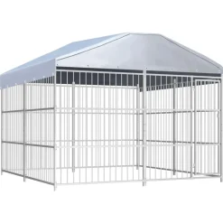 vidaXL Hondenkennel voor buiten met dak 300x300x200 cm