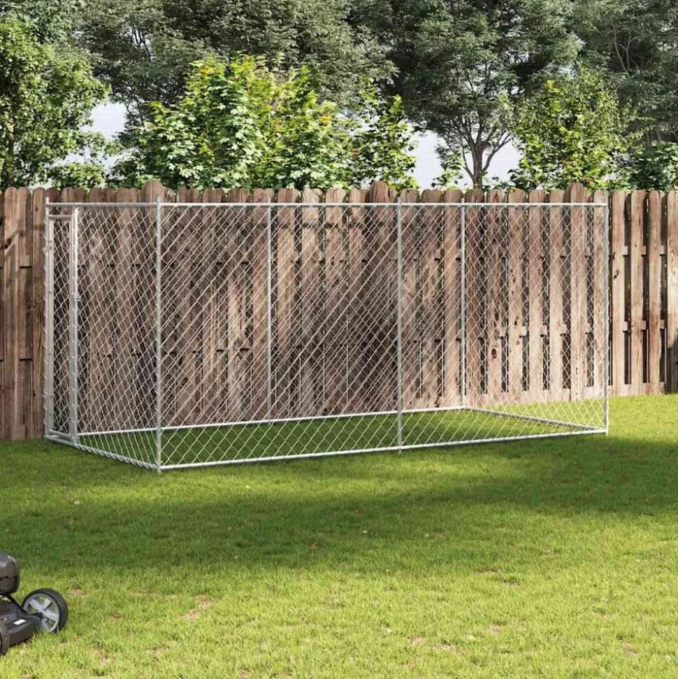 vidaXL Hondenkennel voor buiten 382x192x185 cm
