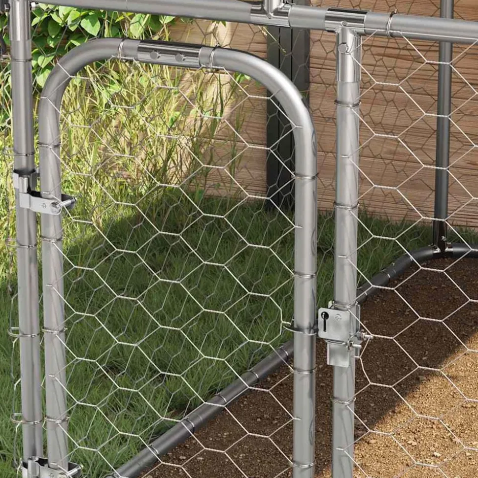 vidaXL Hondenkennel voor buiten met dak 100x100x150 cm