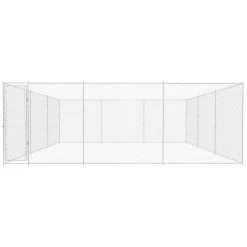vidaXL Hondenkennel voor buiten 570x570x185 cm gegalvaniseerd staal