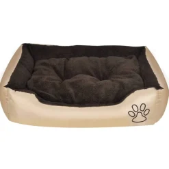 vidaXL Hondenmand bruin en Beige XXL