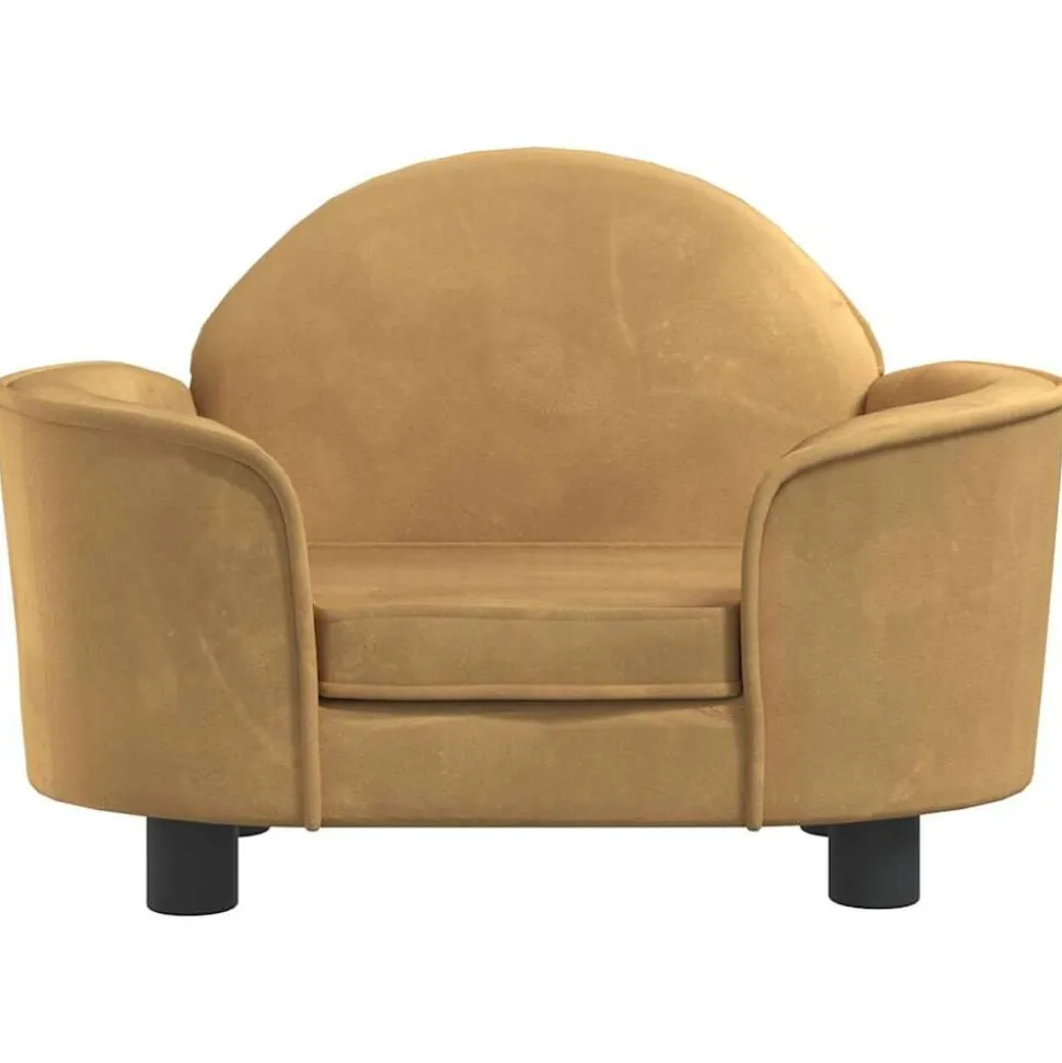 vidaXL Hondenmand 66x40x45 cm fluweel bruin