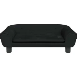 vidaXL Hondenmand 70x48x22 cm fluweel zwart