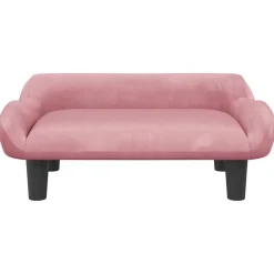 vidaXL Hondenmand 70x40x24 cm fluweel roze