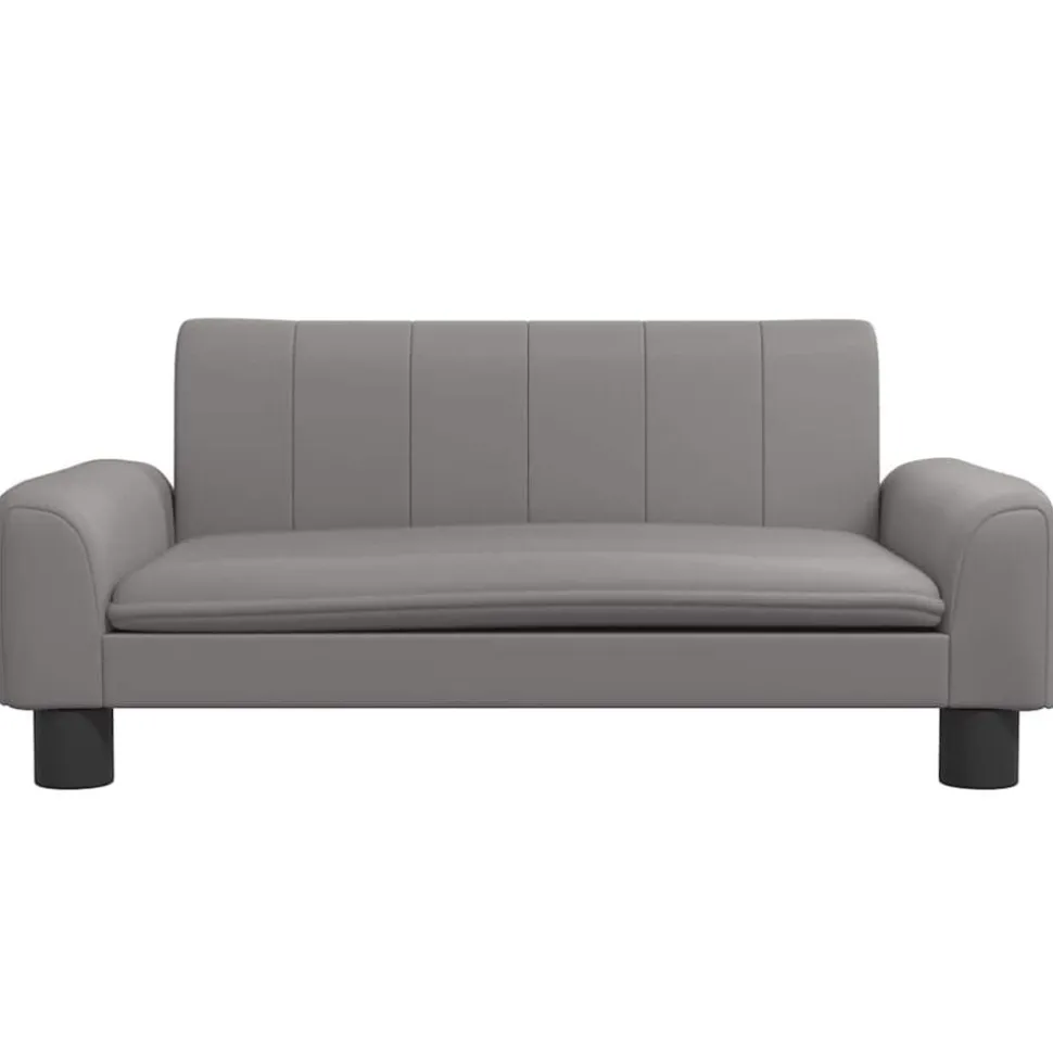 vidaXL Hondenmand 70x45x30 cm kunstleer grijs