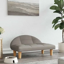vidaXL Hondenmand 70x52x30 cm stof taupe