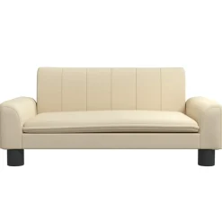 vidaXL Hondenmand 70x45x30 cm stof crèmekleurig