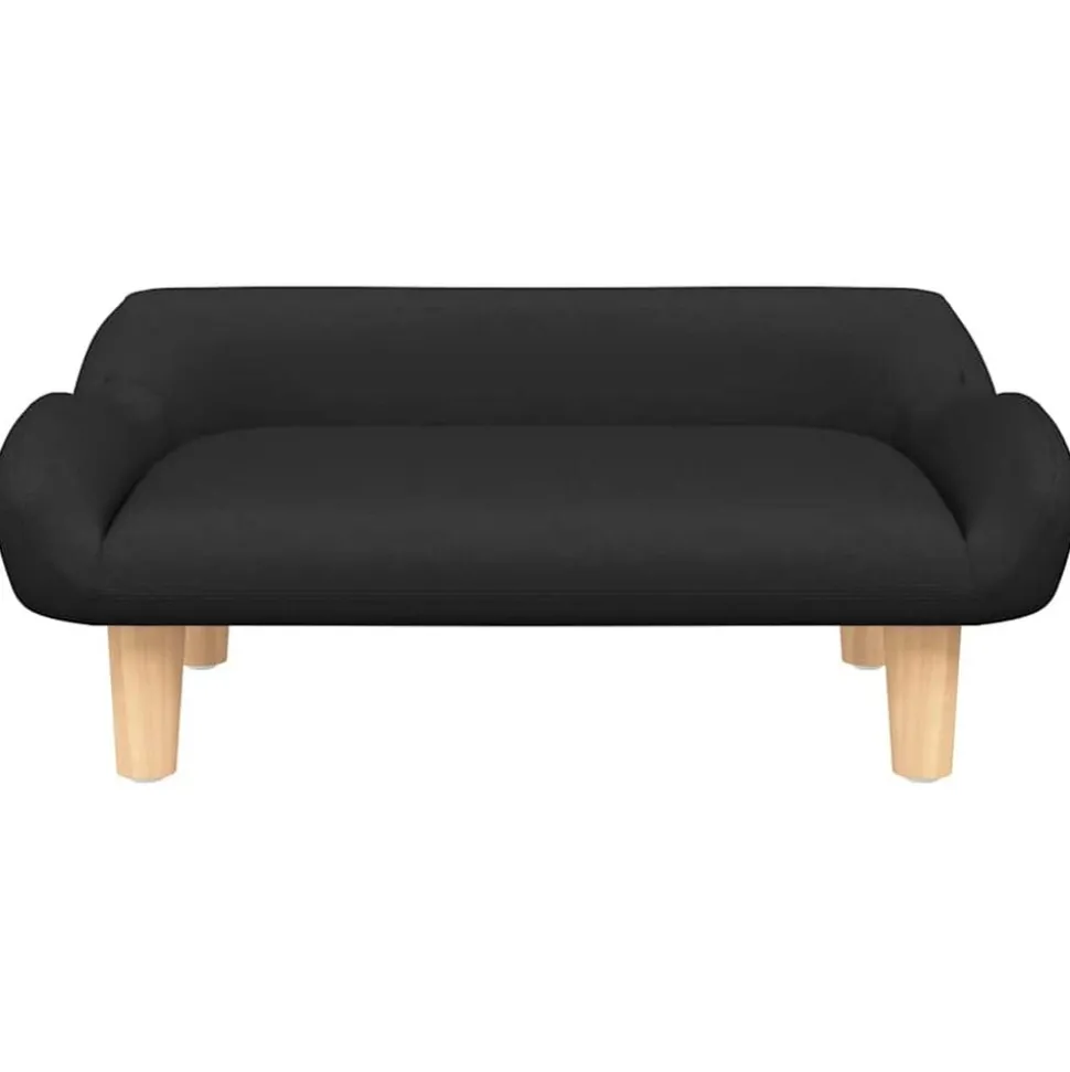 vidaXL Hondenmand 70x40x24 cm stof zwart