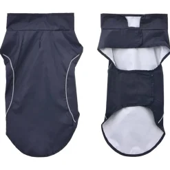 vidaXL Hondenregenjas met reflecterende strips polyester blauw XXS